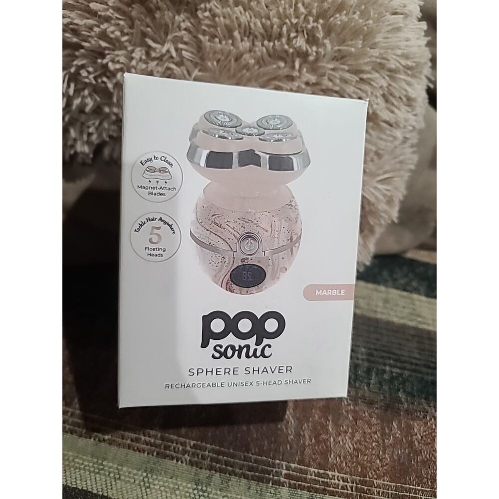 Pop Sonic Unisex 5-Head Rechargeable Shaver In Marble Color